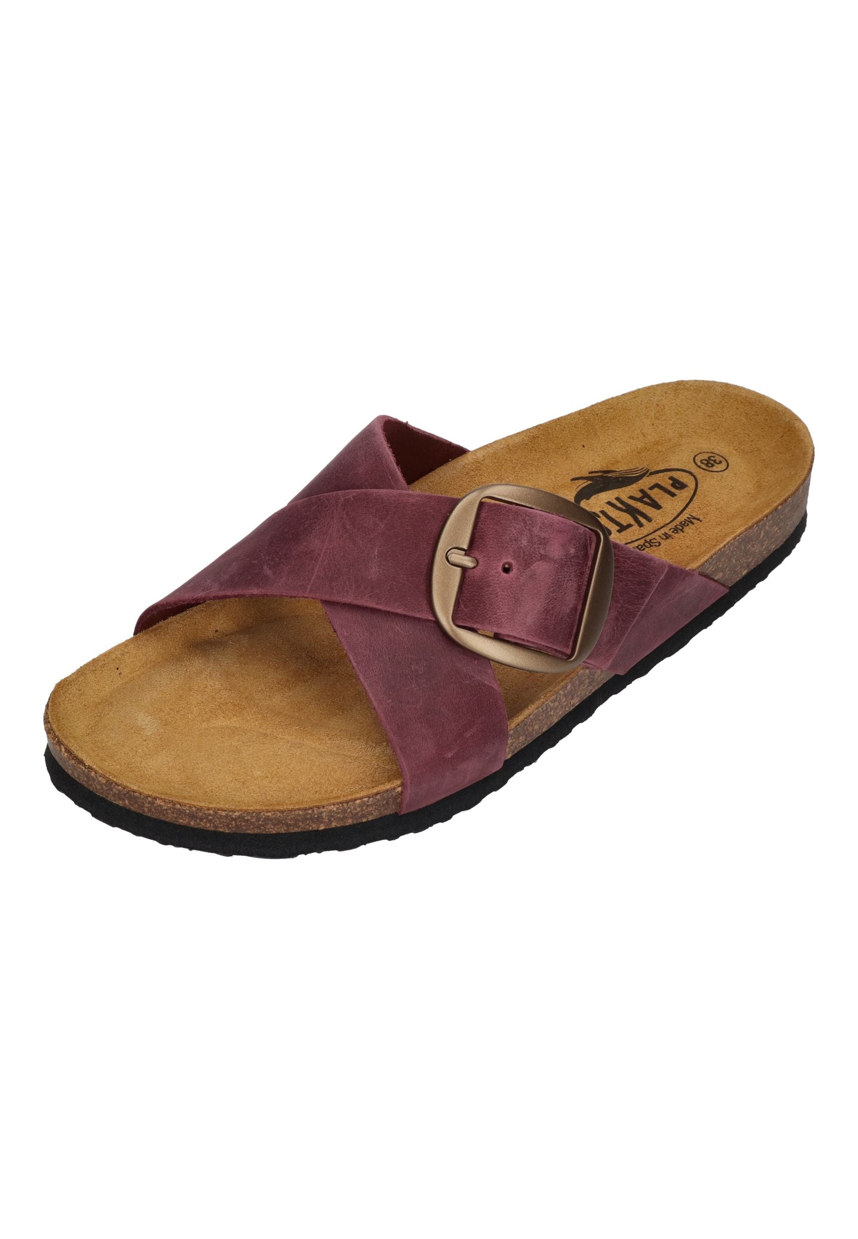 PLAKTON Damen Pantoletten BRAMMA 185690 burdeos