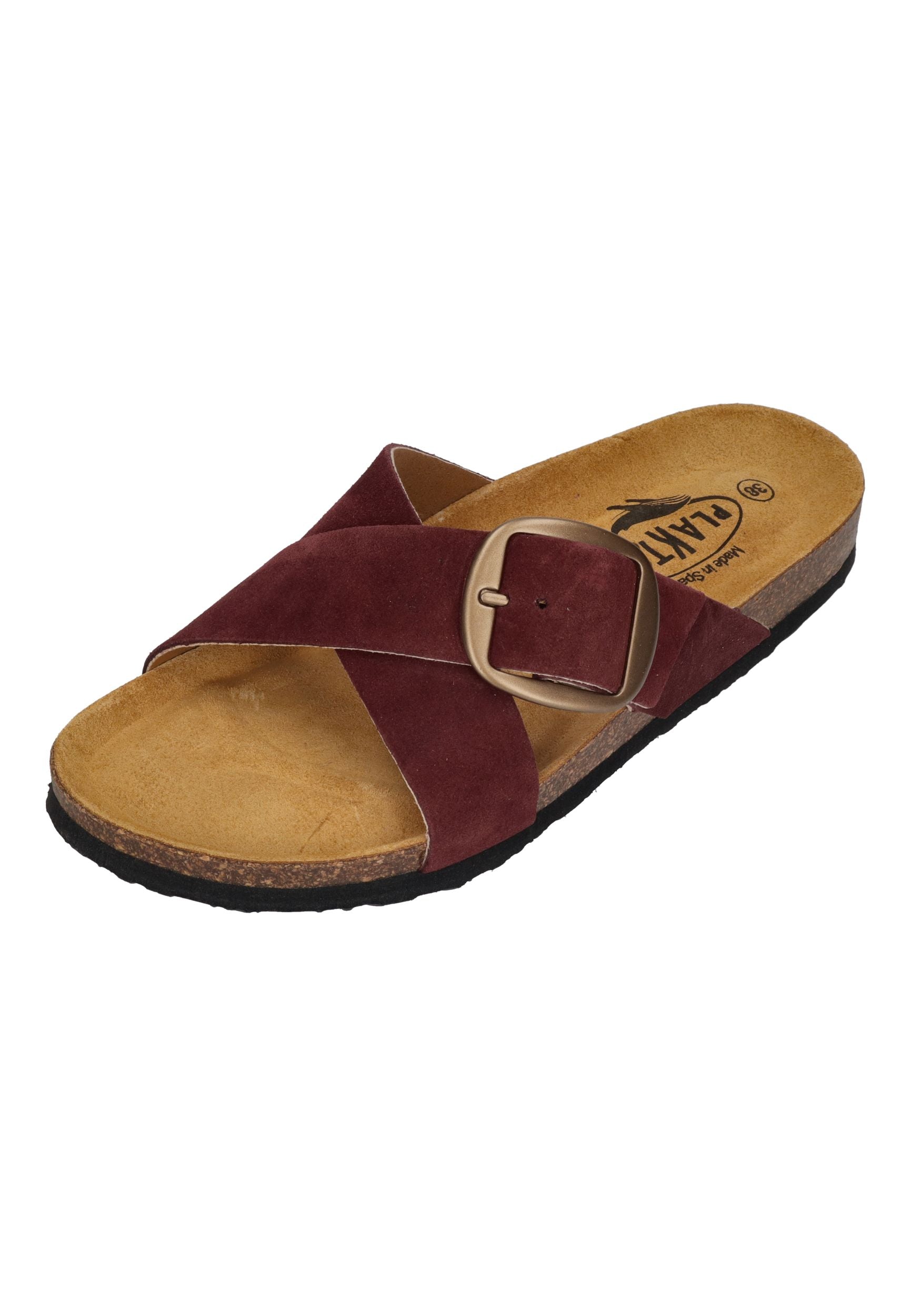 PLAKTON Damen Pantoletten BRAMMA 185690 granate