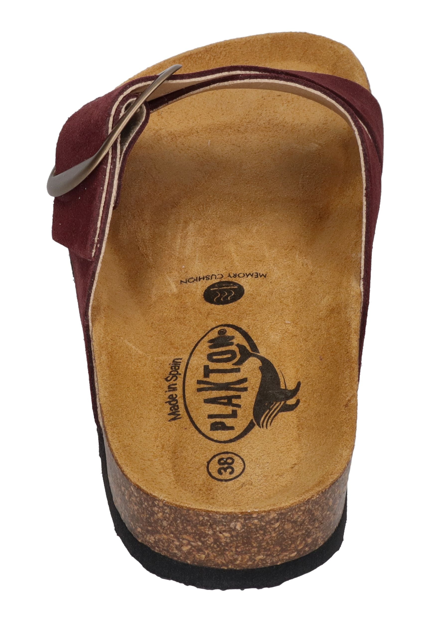 PLAKTON Damen Pantoletten BRAMMA 185690 granate