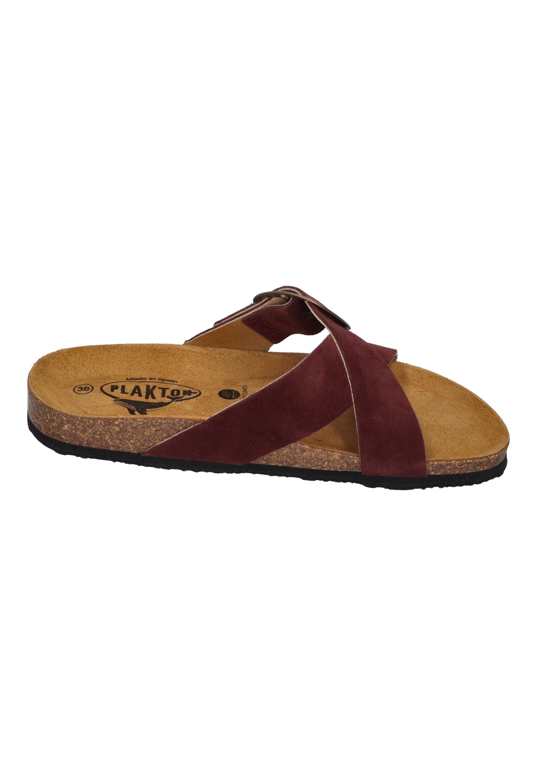 PLAKTON Damen Pantoletten BRAMMA 185690 granate