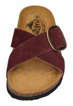 PLAKTON Damen Pantoletten BRAMMA 185690 granate