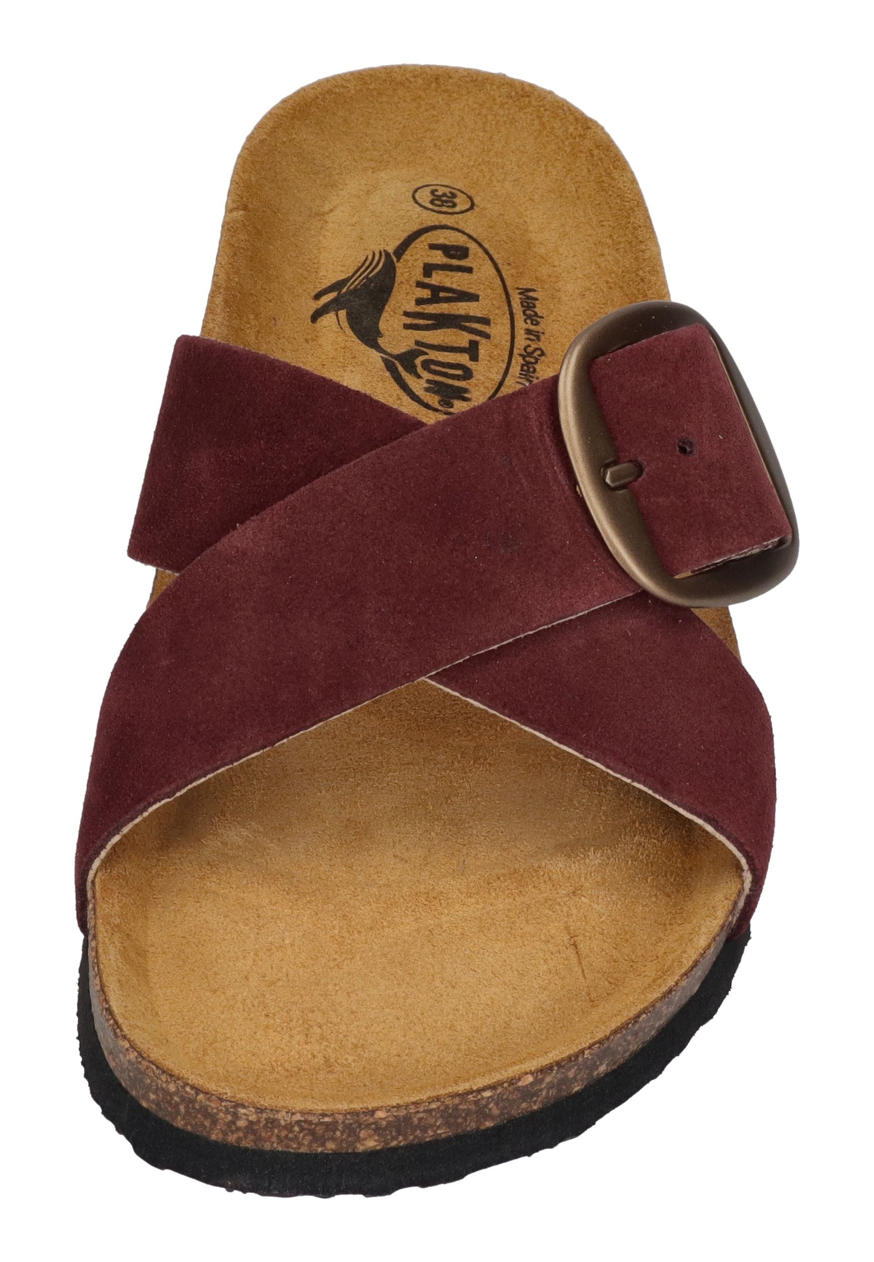 PLAKTON Damen Pantoletten BRAMMA 185690 granate