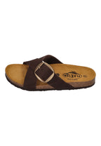 PLAKTON Damen Pantoletten BRAMMA 185690 marron