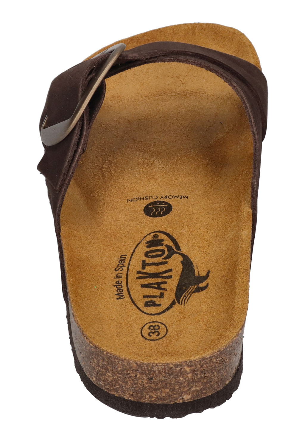PLAKTON Damen Pantoletten BRAMMA 185690 marron