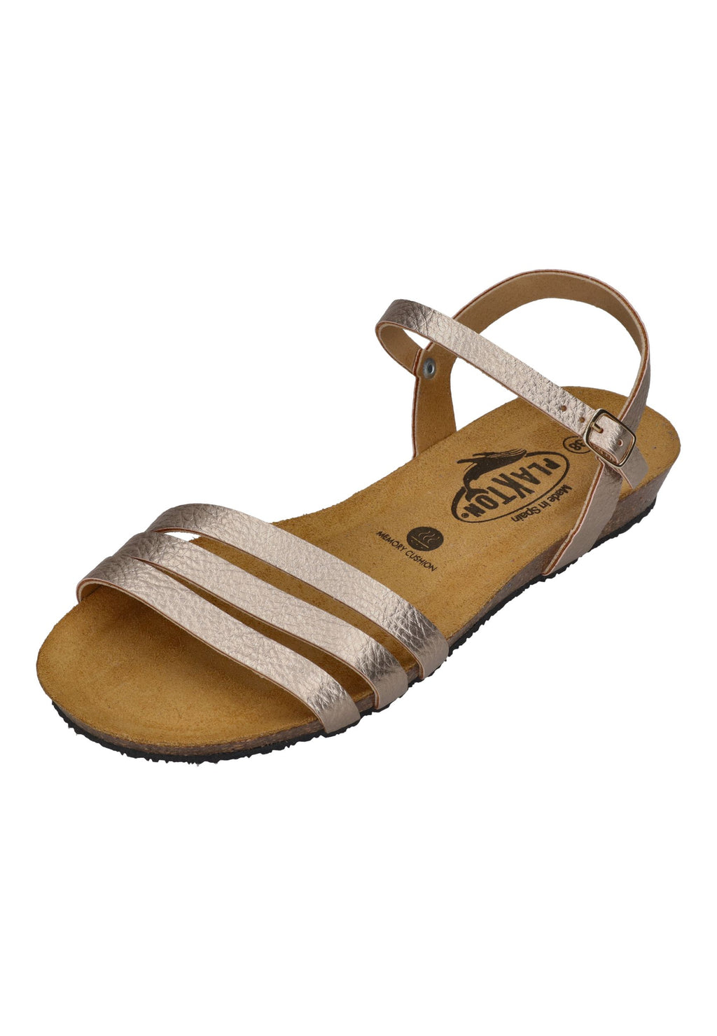 PLAKTON Damen Sandalen FRAN ALOU 405080 nude metallic rose
