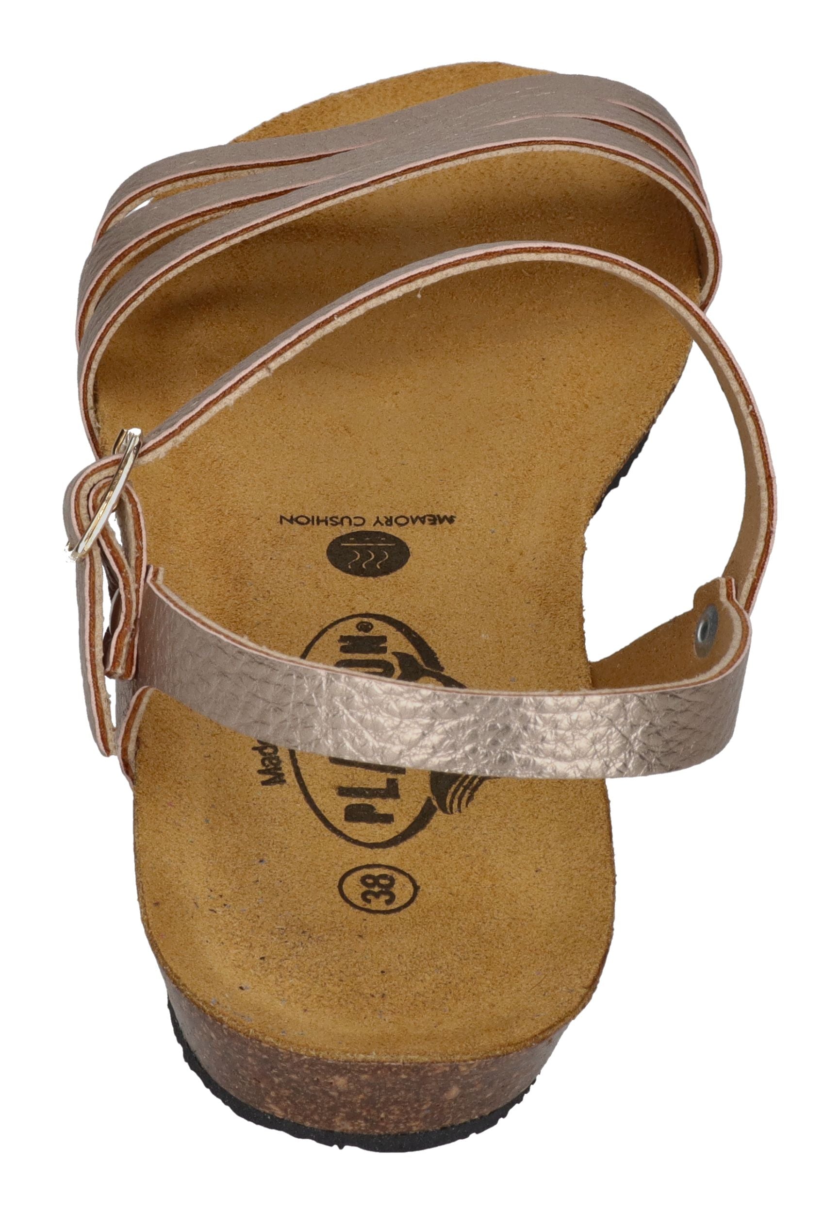 PLAKTON Damen Sandalen FRAN ALOU 405080 nude metallic rose