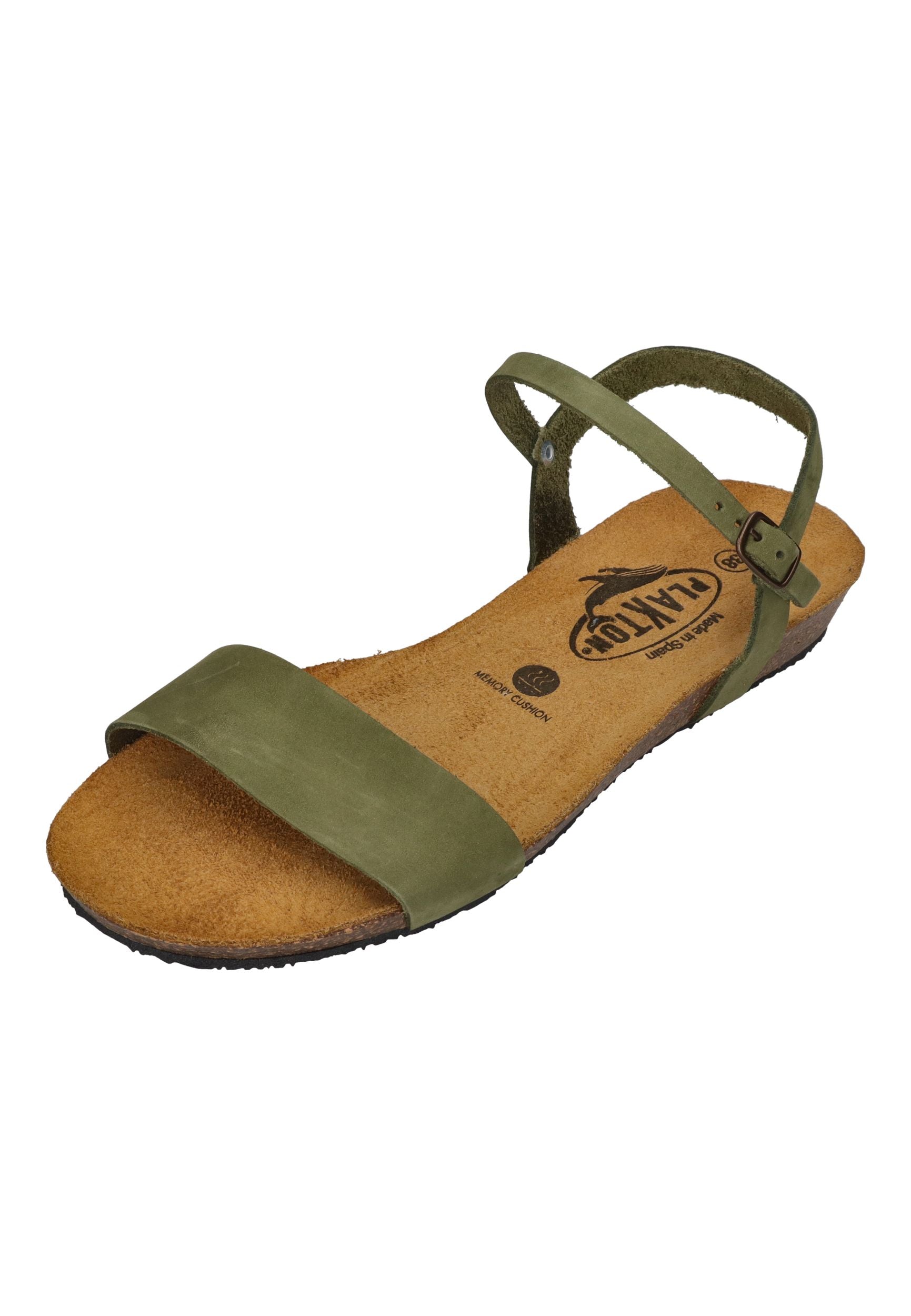 PLAKTON Damen Sandalen FRAN AMBO 405725 oliva