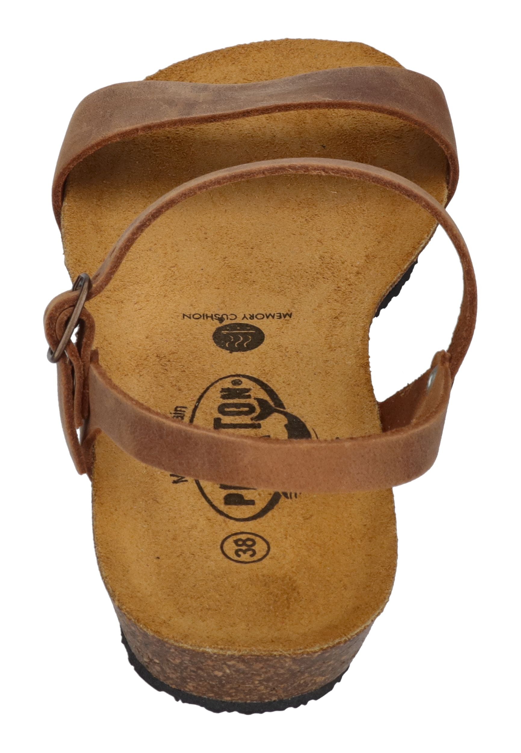 PLAKTON Damen Sandalen FRAN AMBO 405725 roble