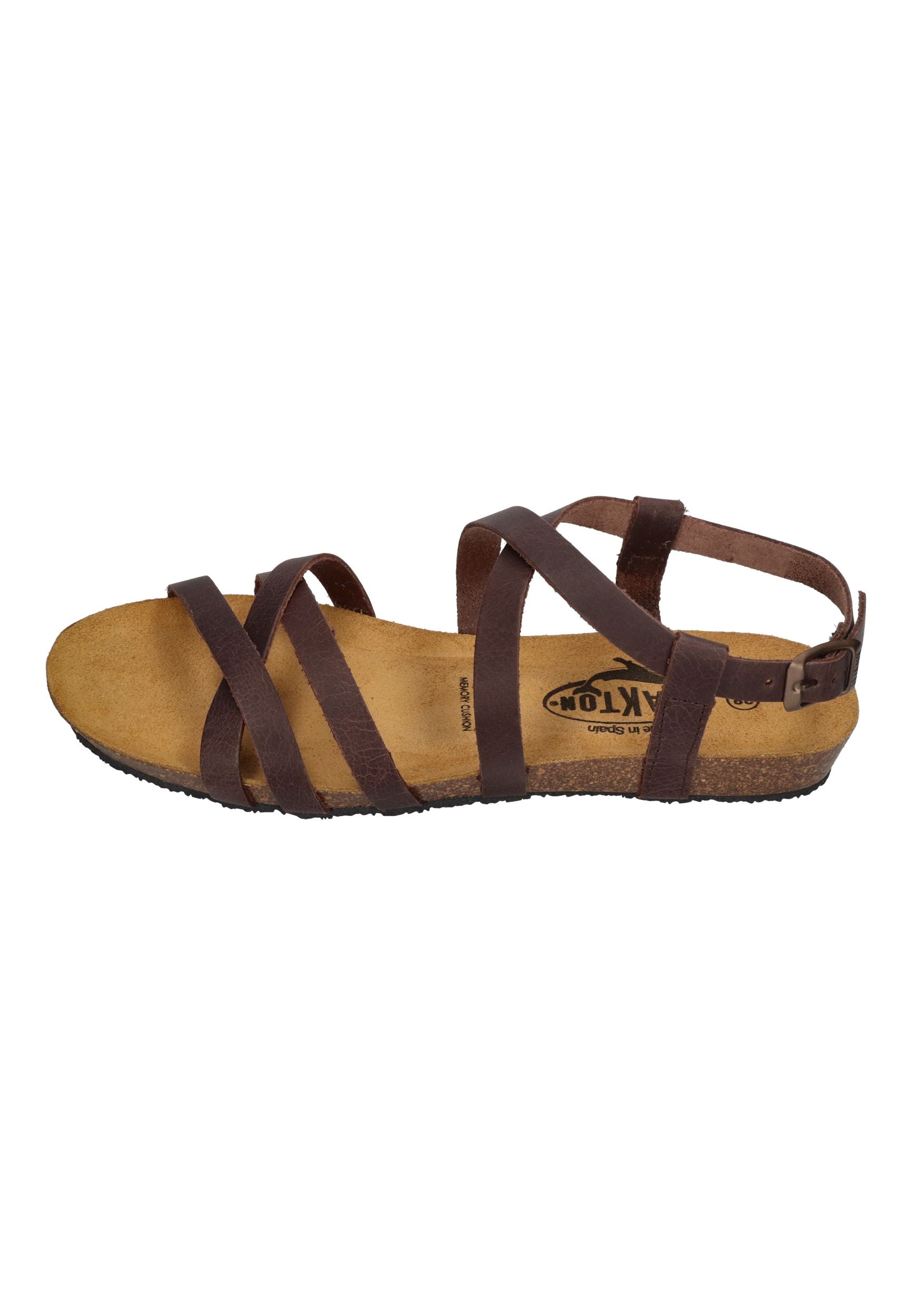 PLAKTON Damen Sandalen FRAN VALI 405184 coffee