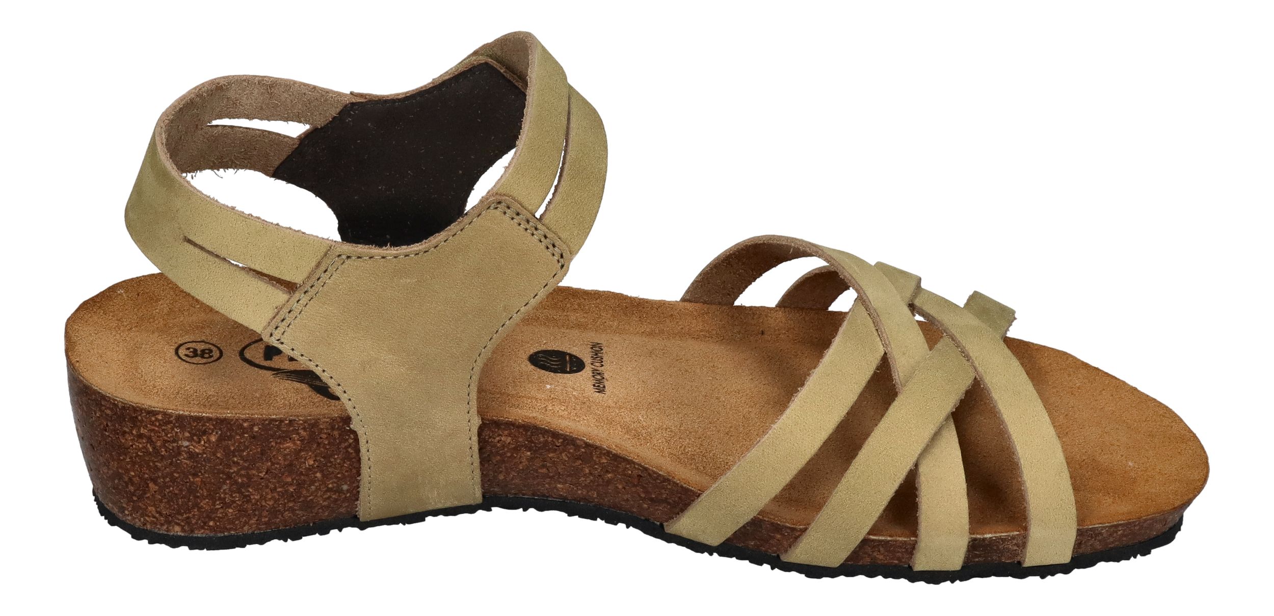 PLAKTON Damen - Sandalen NORMANDIE 776098 - nobuck 2 kiwi