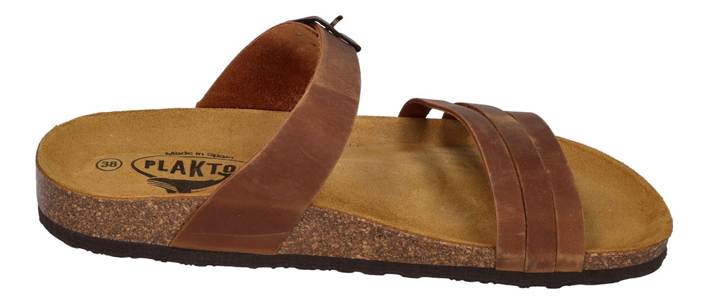 PLAKTON Damenschuhe Pantoletten - BERTA 185862 - roble