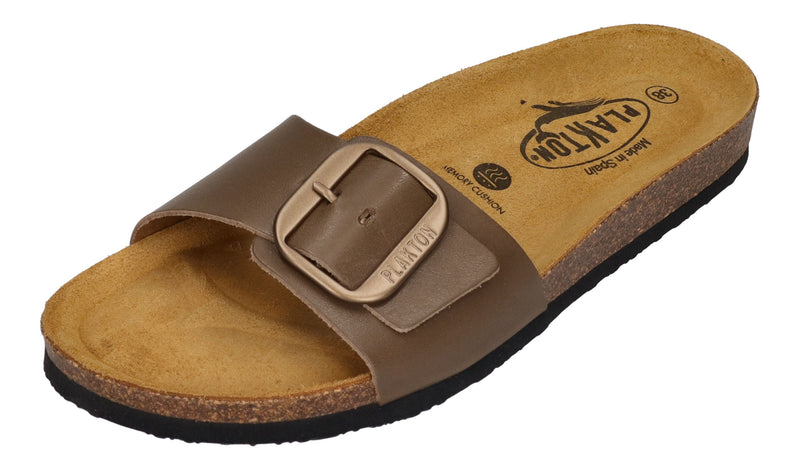 PLAKTON Damenschuhe Pantoletten - BIS 3 181018 - kaki