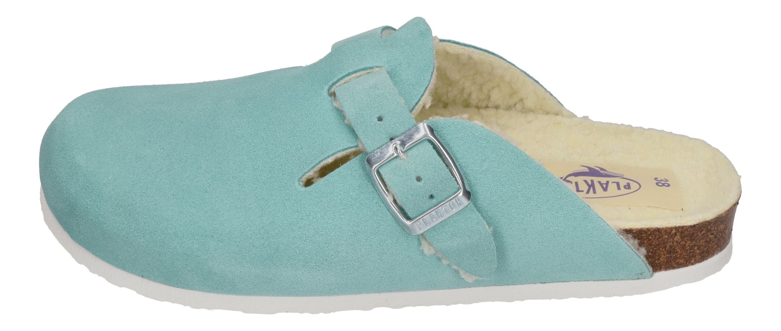PLAKTON Damen Clogs BLOGG WOOL 181539 celeste 729-X