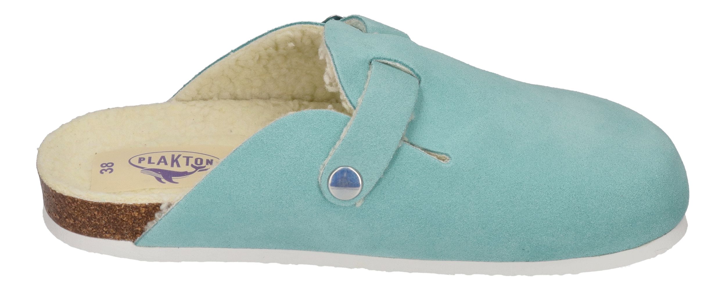 PLAKTON Damen Clogs BLOGG WOOL 181539 celeste 729-X