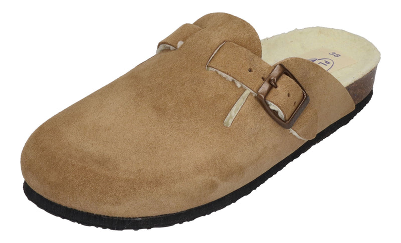 PLAKTON Damenschuhe Clogs BLOGG WOOL 181539 - tan