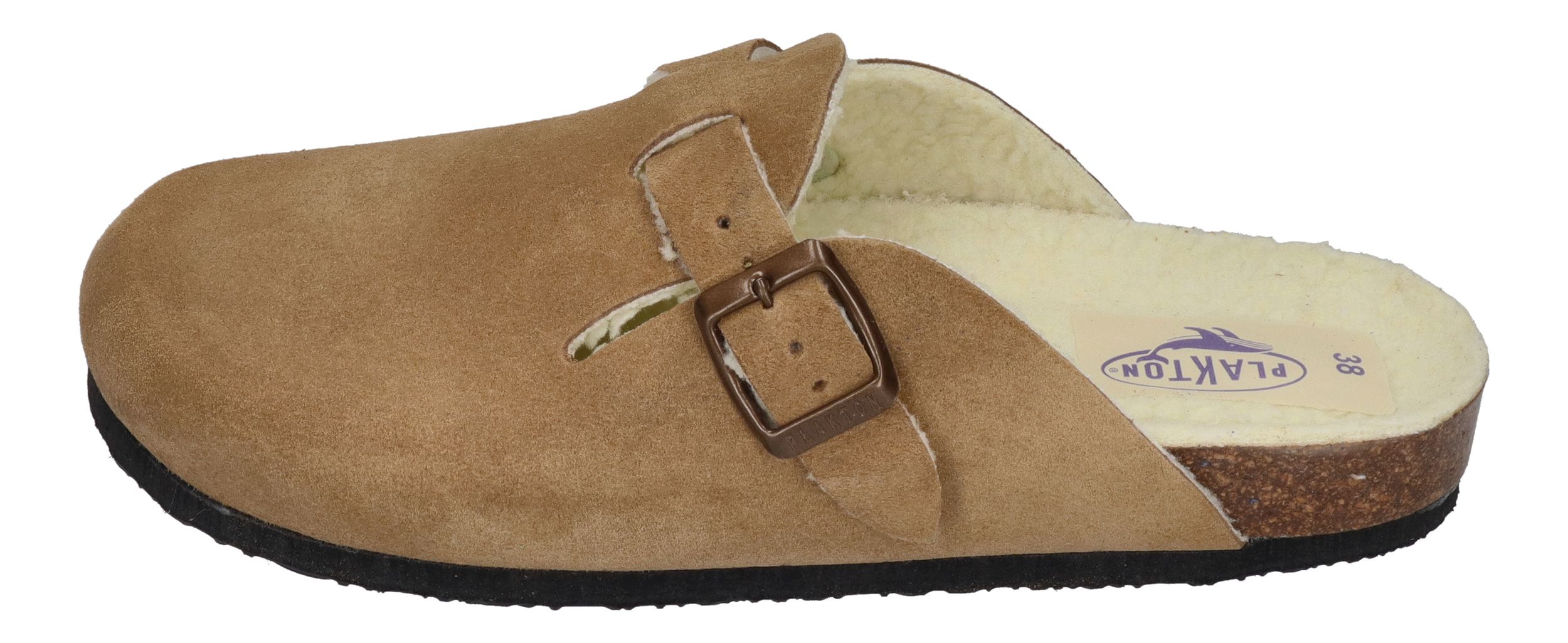 PLAKTON Damenschuhe Clogs BLOGG WOOL 181539 - tan