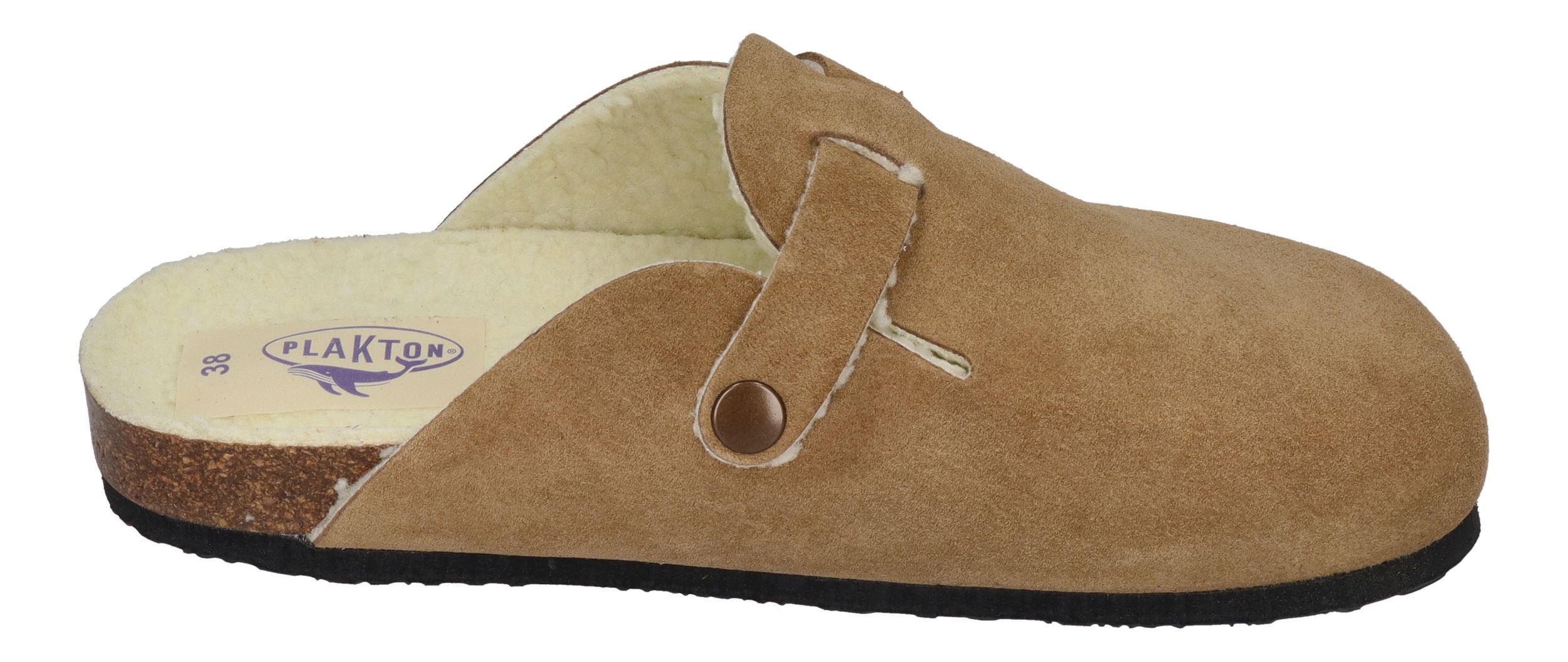 PLAKTON Damenschuhe Clogs BLOGG WOOL 181539 - tan