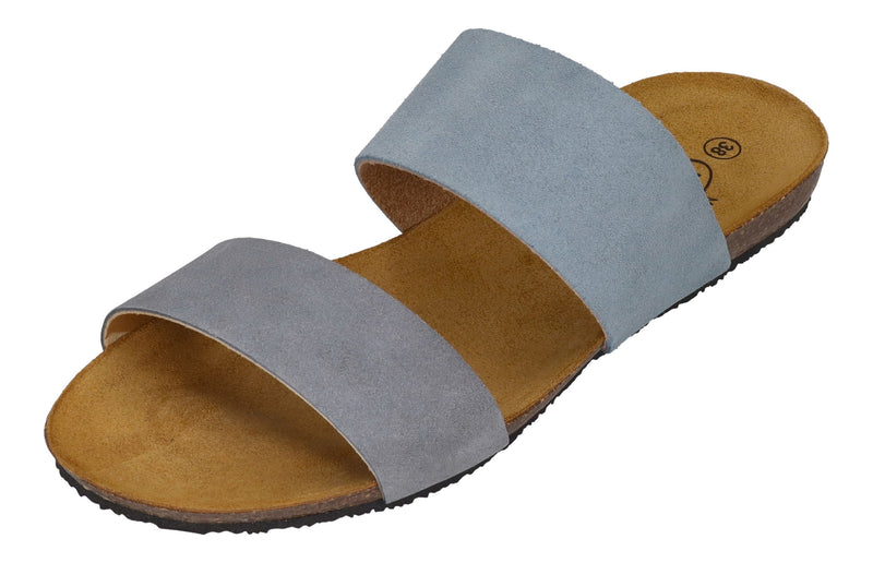 PLAKTON Damenschuhe Pantoletten - MAM BENIN 576315 - denim nube