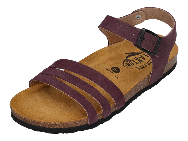 PLAKTON Damenschuhe Sandalen - BANNER 181007 - ciruela