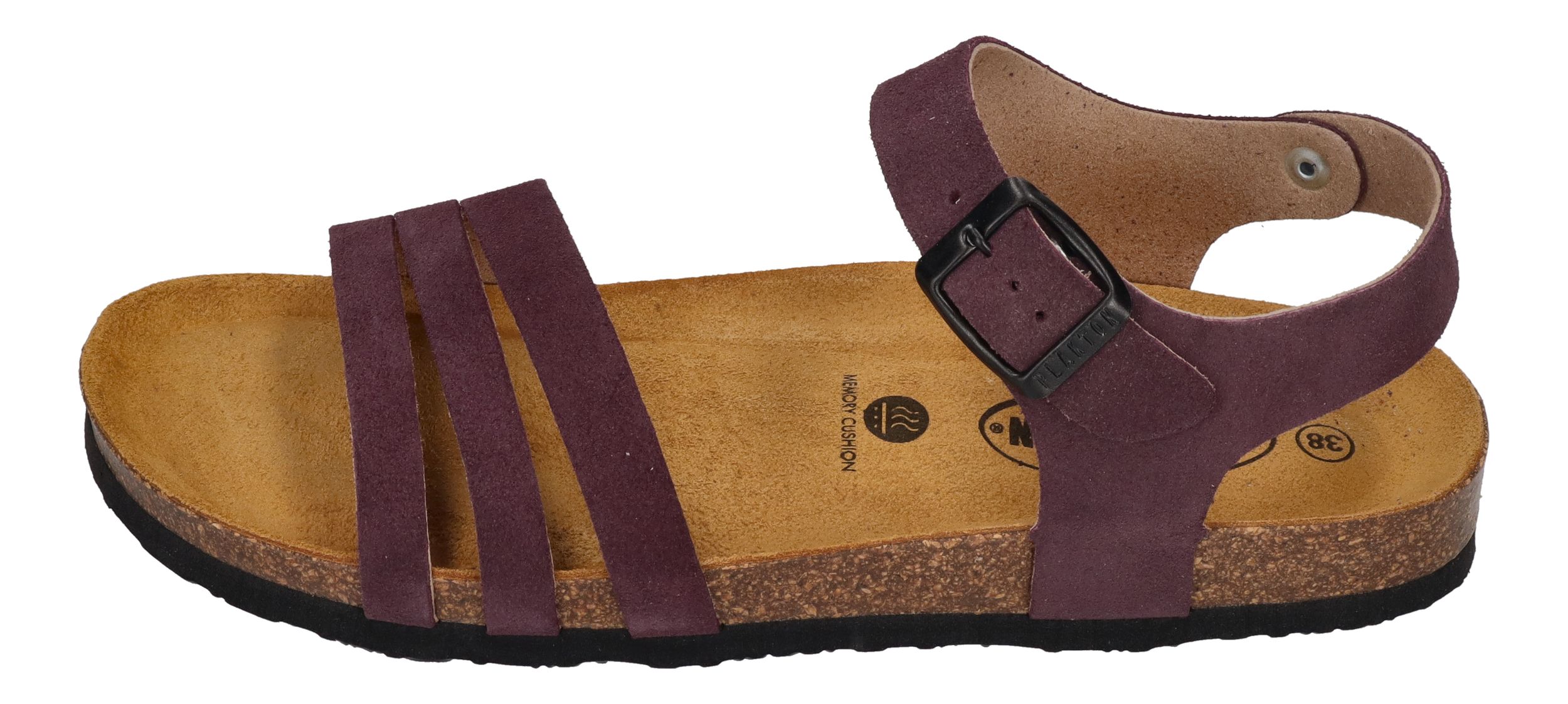 PLAKTON Damenschuhe Sandalen - BANNER 181007 - ciruela