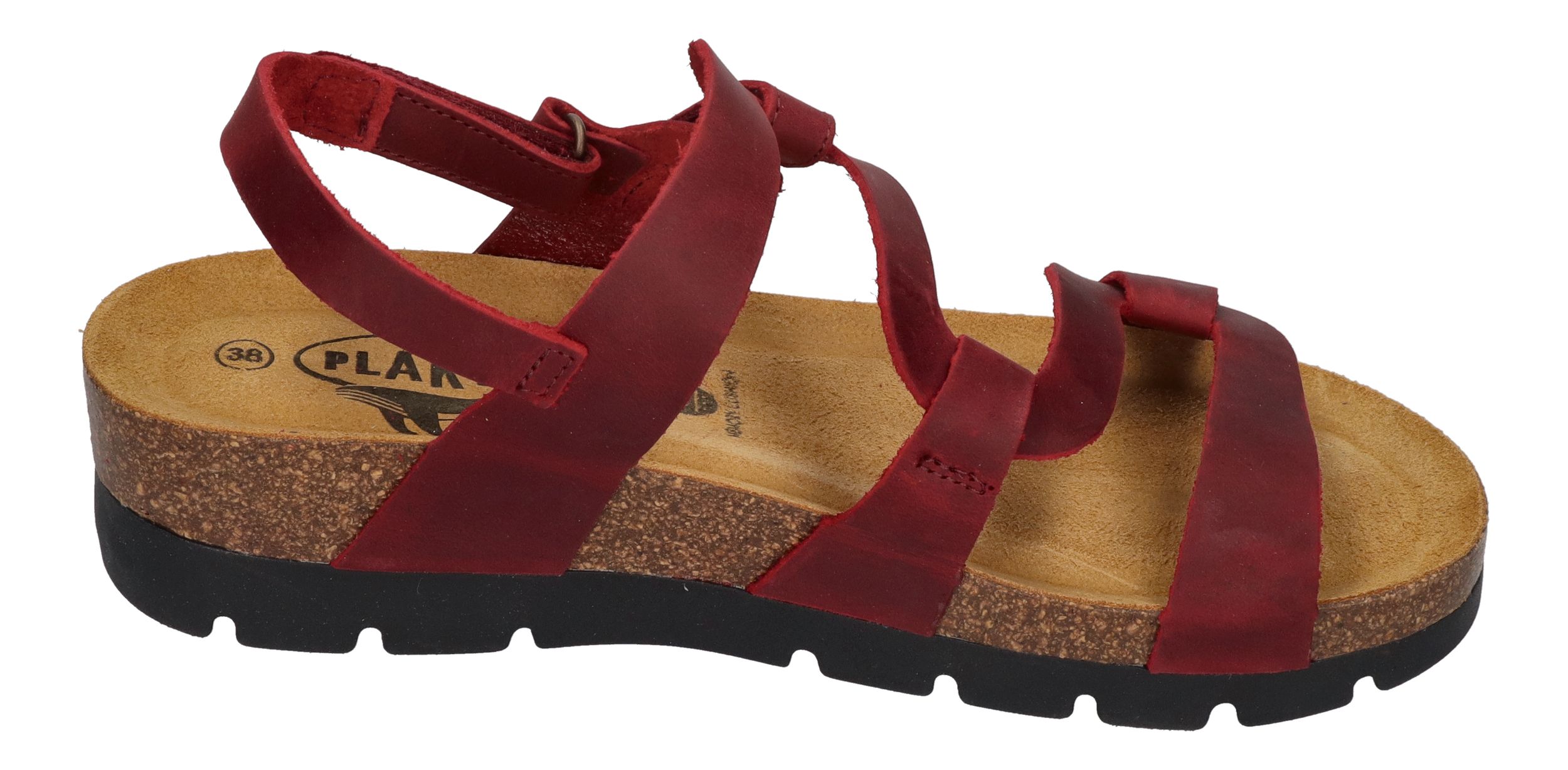 PLAKTON Damenschuhe Sandaletten CURVI 352005 - rojo