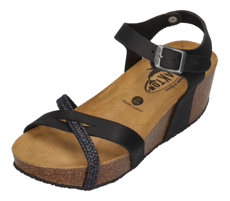 PLAKTON Damenschuhe Sandaletten SO FINAL 875087 trenza negro