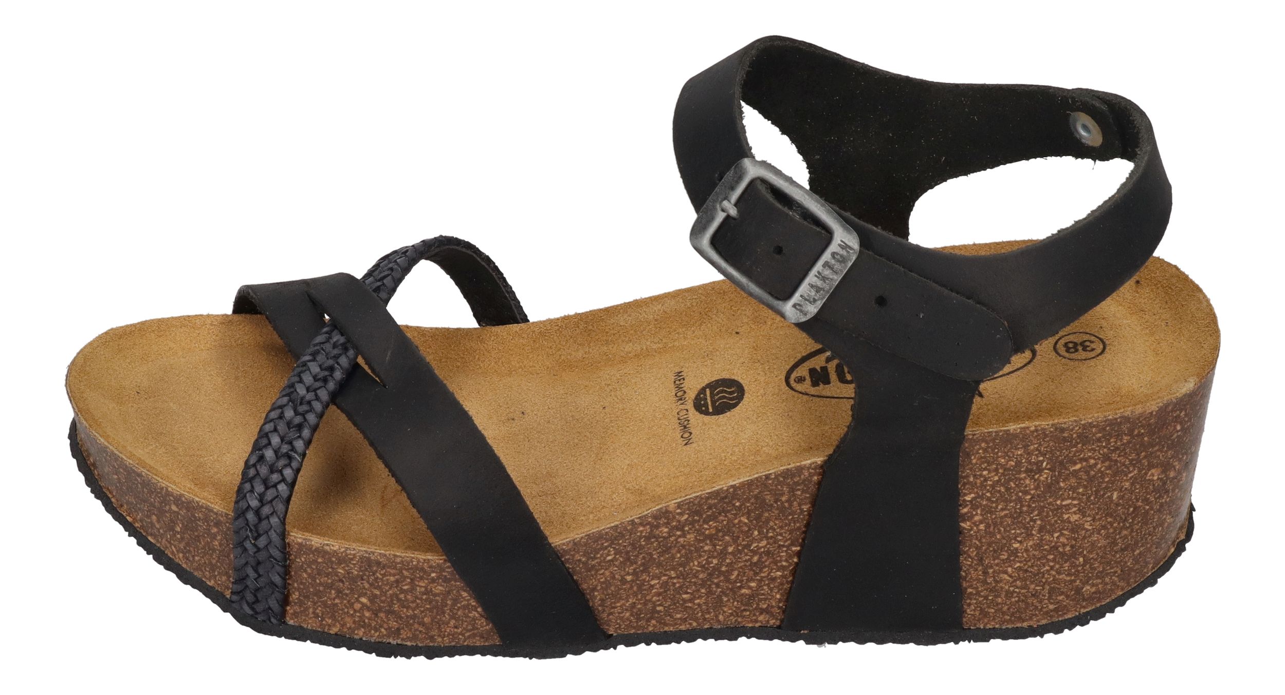 PLAKTON Damenschuhe Sandaletten SO FINAL 875087 trenza negro