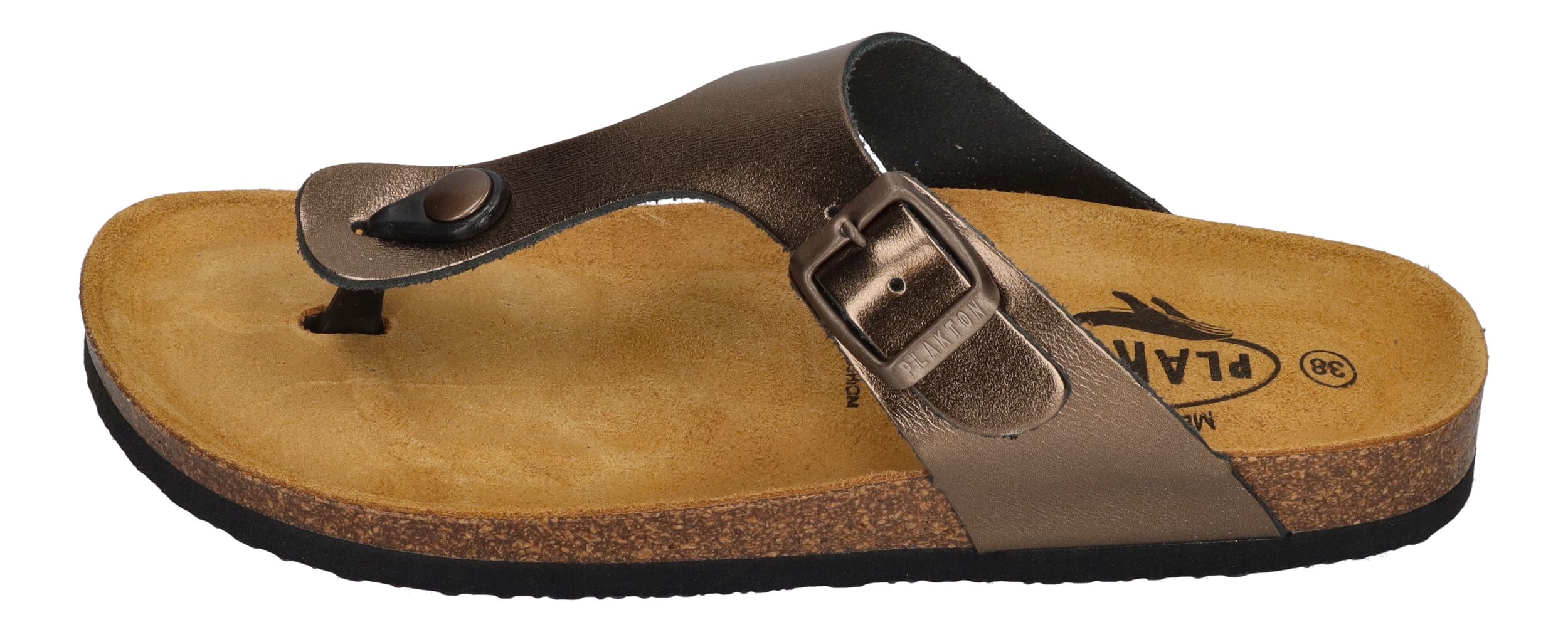 PLAKTON Damenschuhe Zehentrenner - BOLERO 181671 - bronce