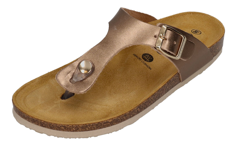 PLAKTON Damenschuhe Zehentrenner - BOLERO 181671 - mir