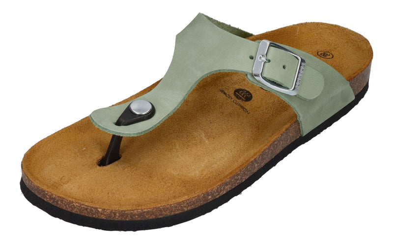 PLAKTON Damenschuhe Zehentrenner - BOLERO 181671 - salvia