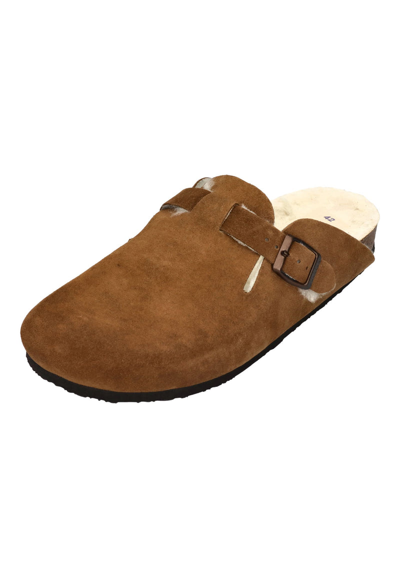 PLAKTON Herrenschuhe Clogs BLOG WOOL 171539 Tostado