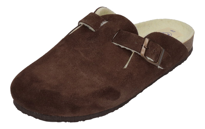 PLAKTON Herrenschuhe Clogs BLOG WOOL 171539 marron