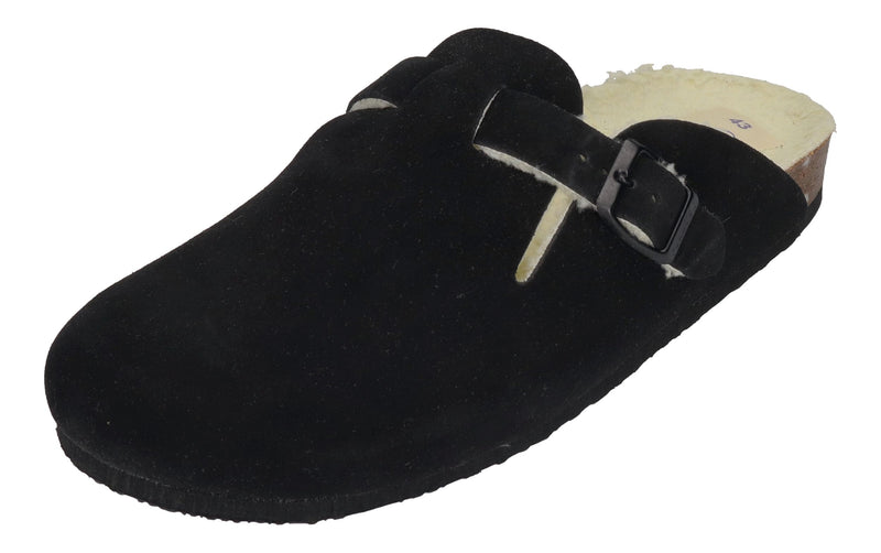 PLAKTON Herrenschuhe Clogs BLOG WOOL 171539 negro