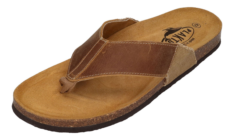 PLAKTON Herrenschuhe Zehentrenner BORNEO 175531- beige