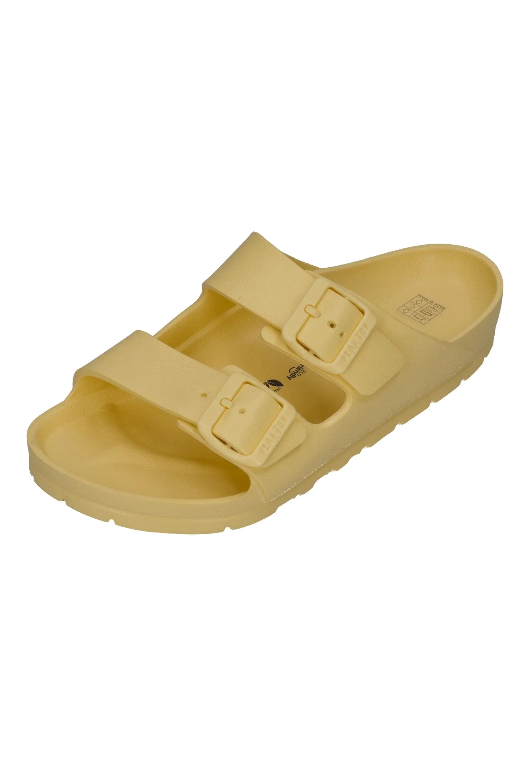 PLAKTON SWIM Collection Damen Pantoletten WANDA butter yellow - Shoedeal
