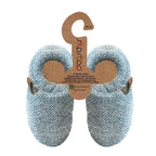 SLIPSTOP Kinder Hausschuhe Bootie PETROL blaugrau