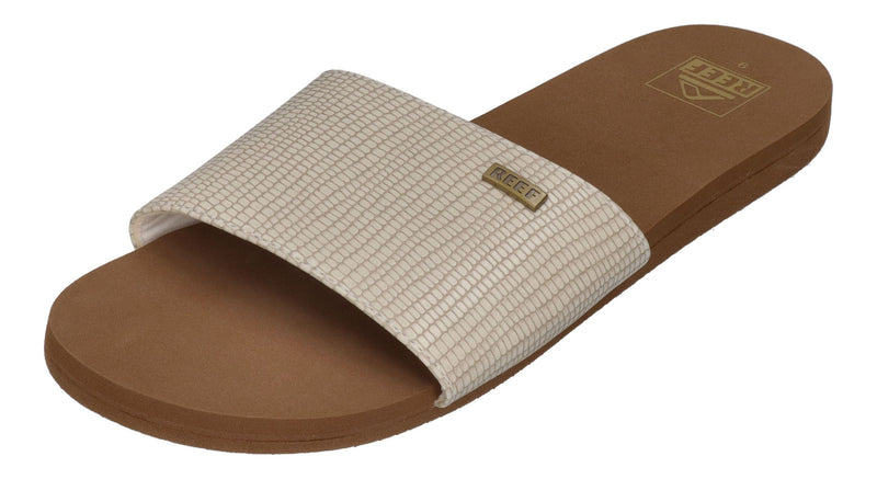 REEF Damensandalen - BLISS NIGHTS SLIDE white tan