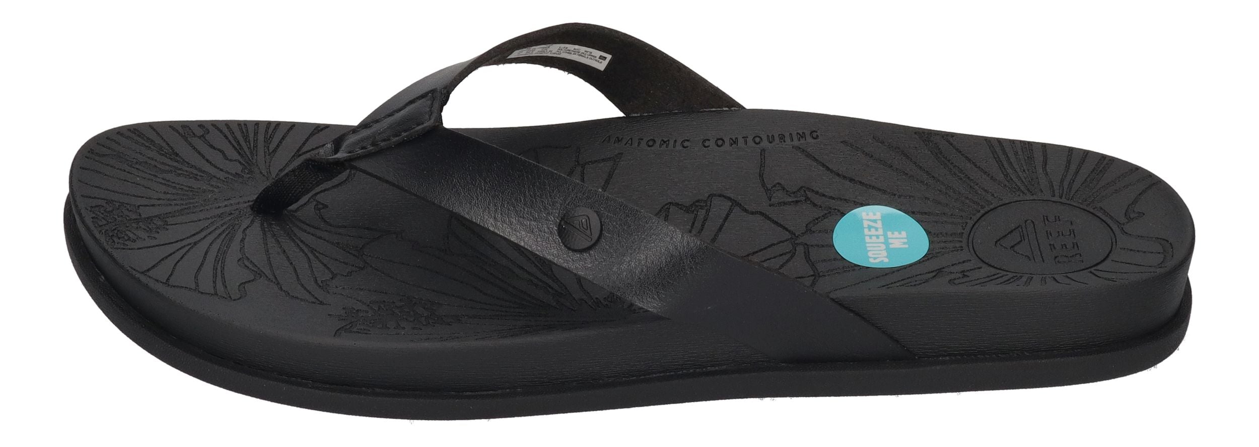 REEF Damenschuhe Zehentrenner - CUSHION PORTO CRUZ - black night