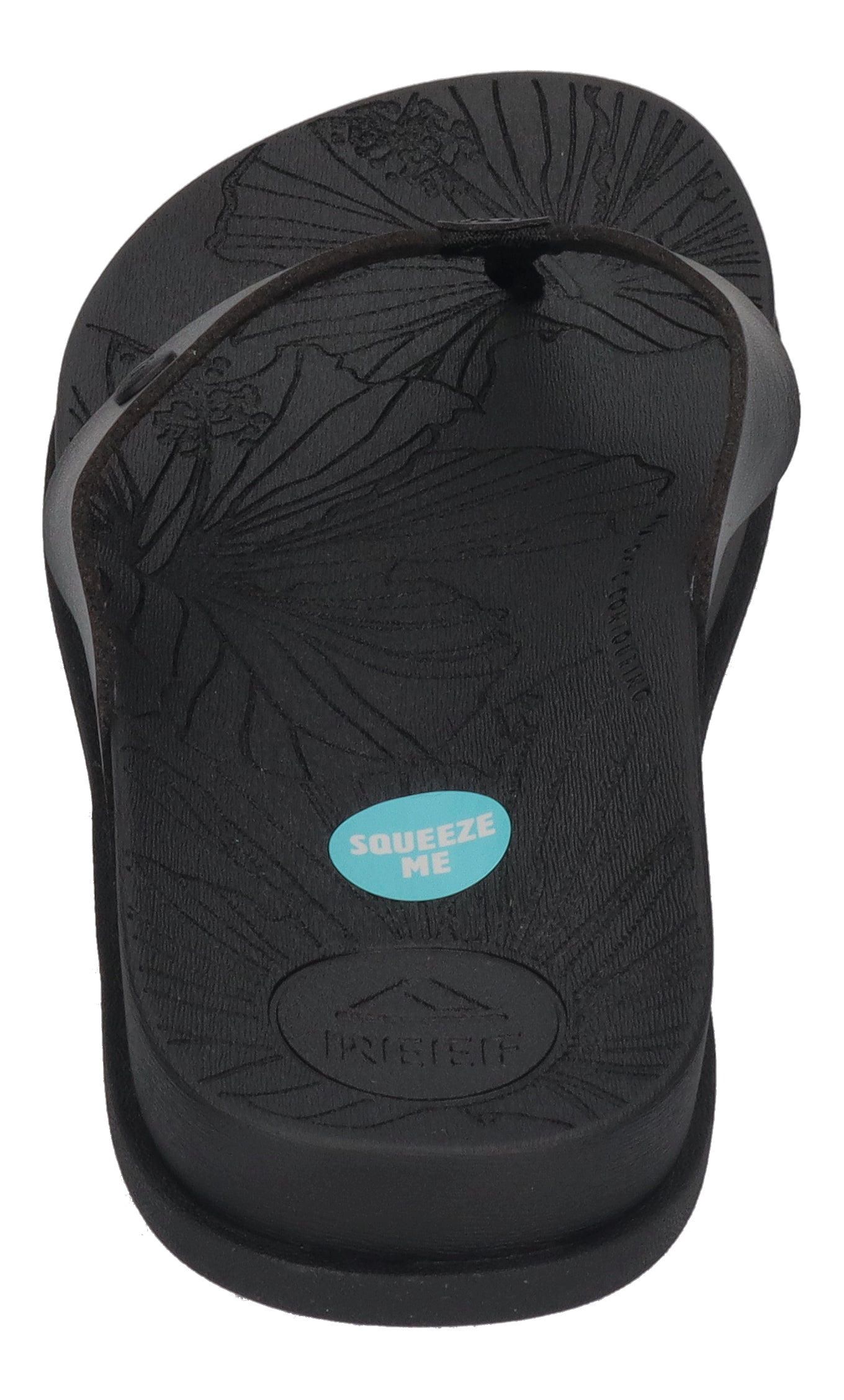 REEF Damenschuhe Zehentrenner - CUSHION PORTO CRUZ - black night