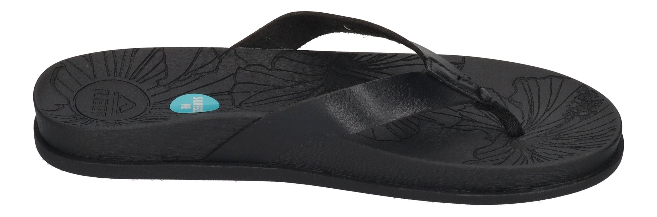 REEF Damenschuhe Zehentrenner - CUSHION PORTO CRUZ - black night