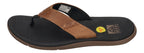 REEF Herrenschuhe Zehentrenner - SANTA ANA - black and tan