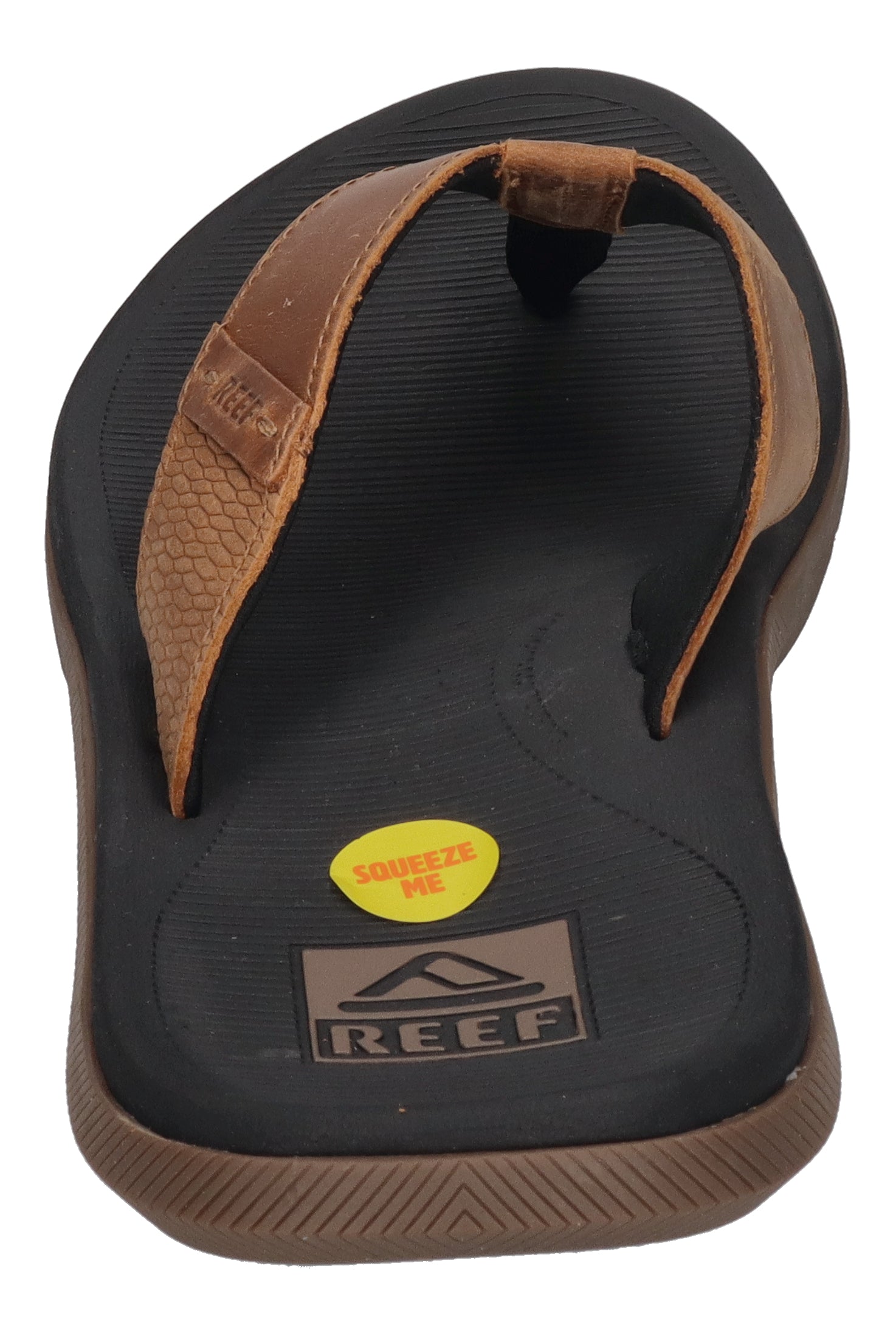 REEF Herrenschuhe Zehentrenner - SANTA ANA - black and tan