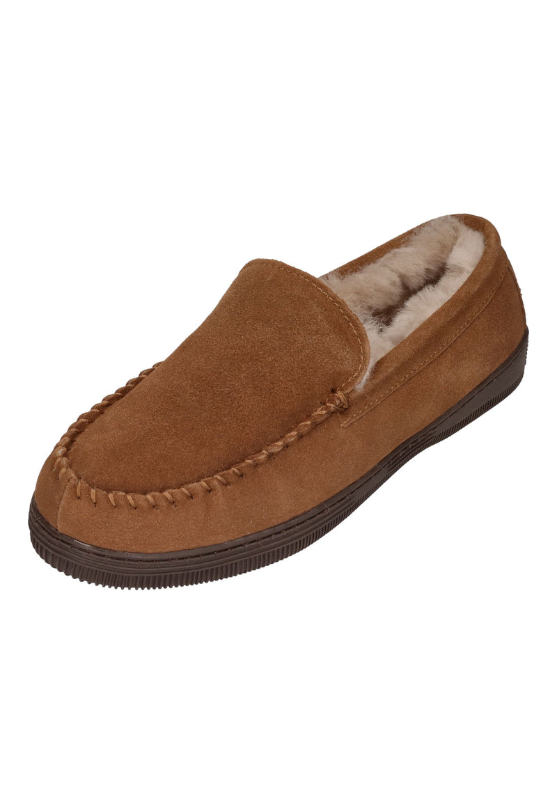 ROHDE Herren Lammfell Hausschuhe - TESERO 7160 cuoio