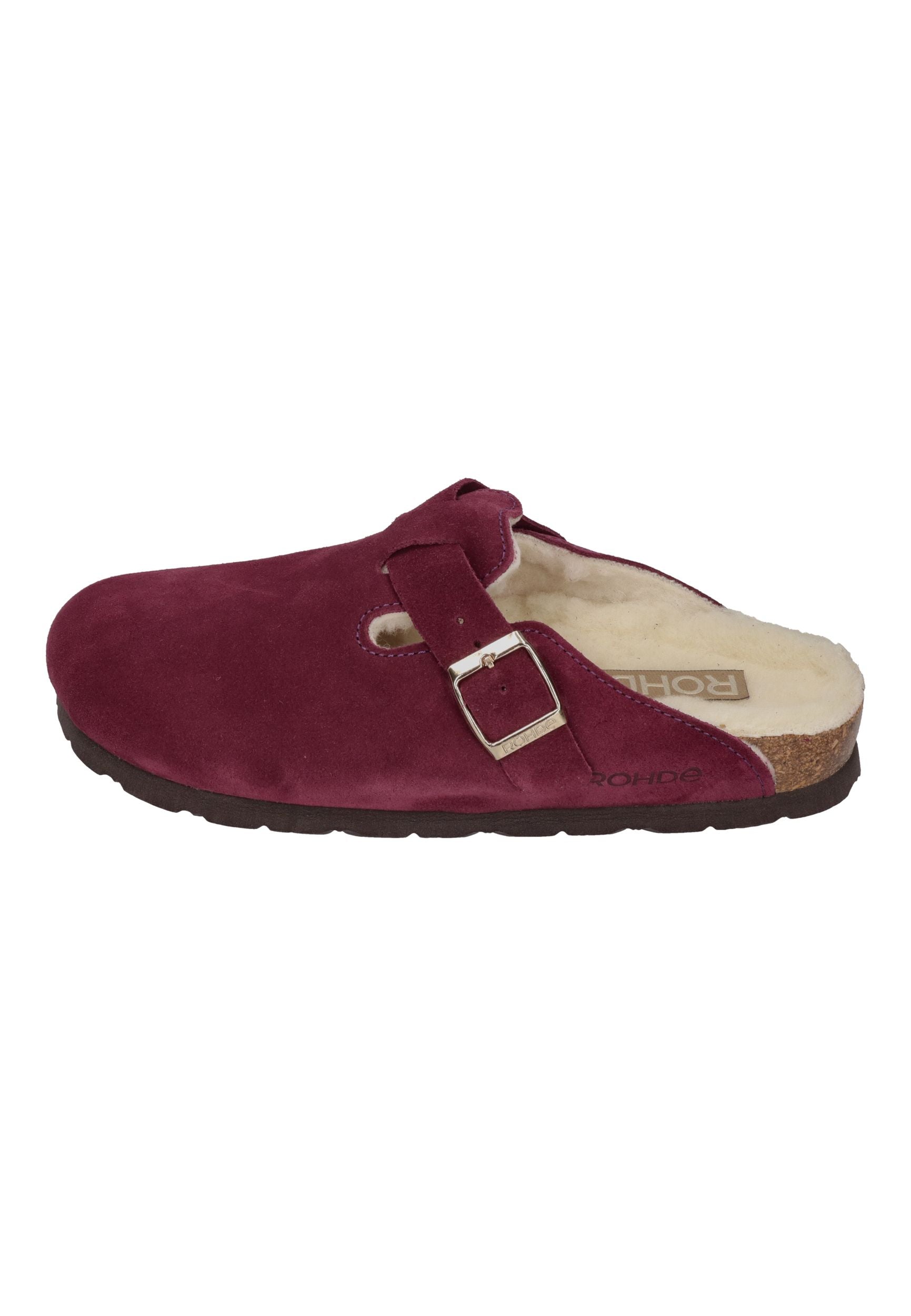 ROHDE Damen Clogs - Hausschuhe ALBA 6069-58 aubergine