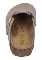 ROHDE Damen Clogs - Pantoletten ALBA 6071-17 leinen - Shoedeal