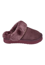 ROHDE Damen Lammfell Hausschuhe - GENOVA 7080 Brombeere