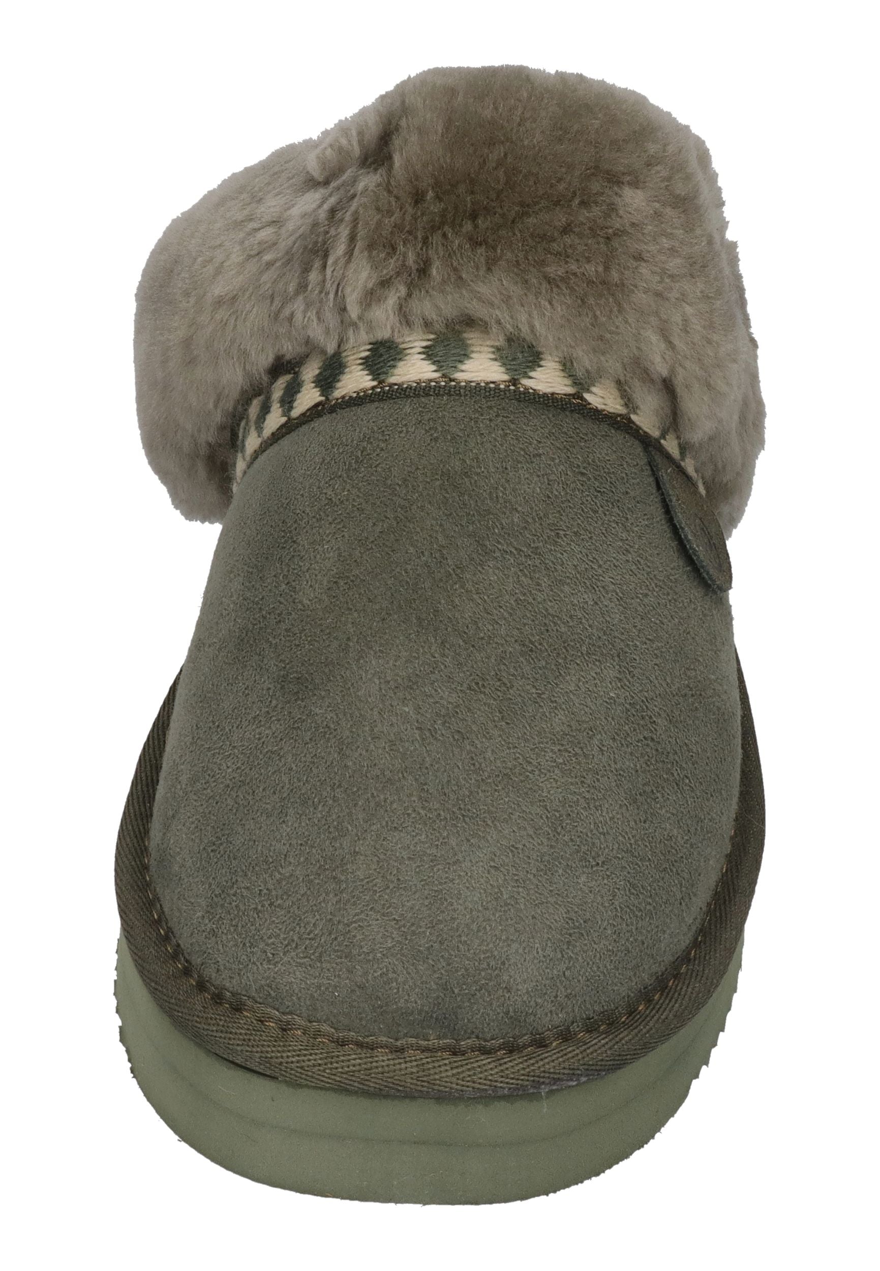 ROHDE Damen Lammfell Hausschuhe - GENOVA 7080 Olive