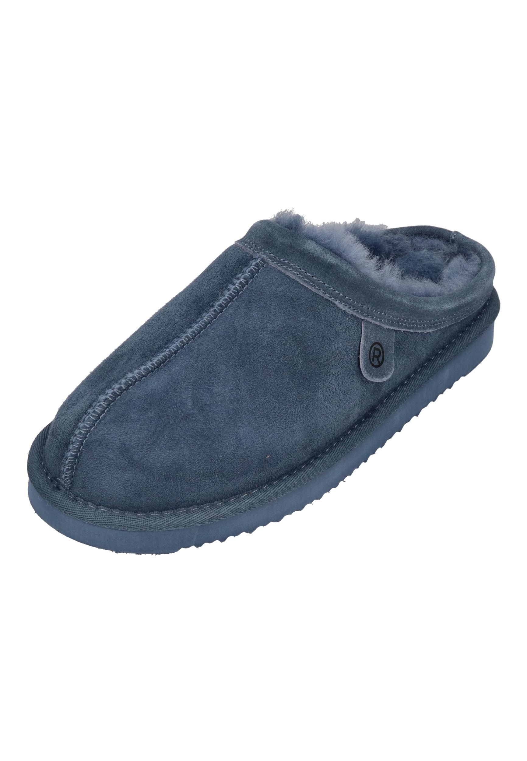 ROHDE Damen Lammfell Hausschuhe - GENOVA 7090 blau