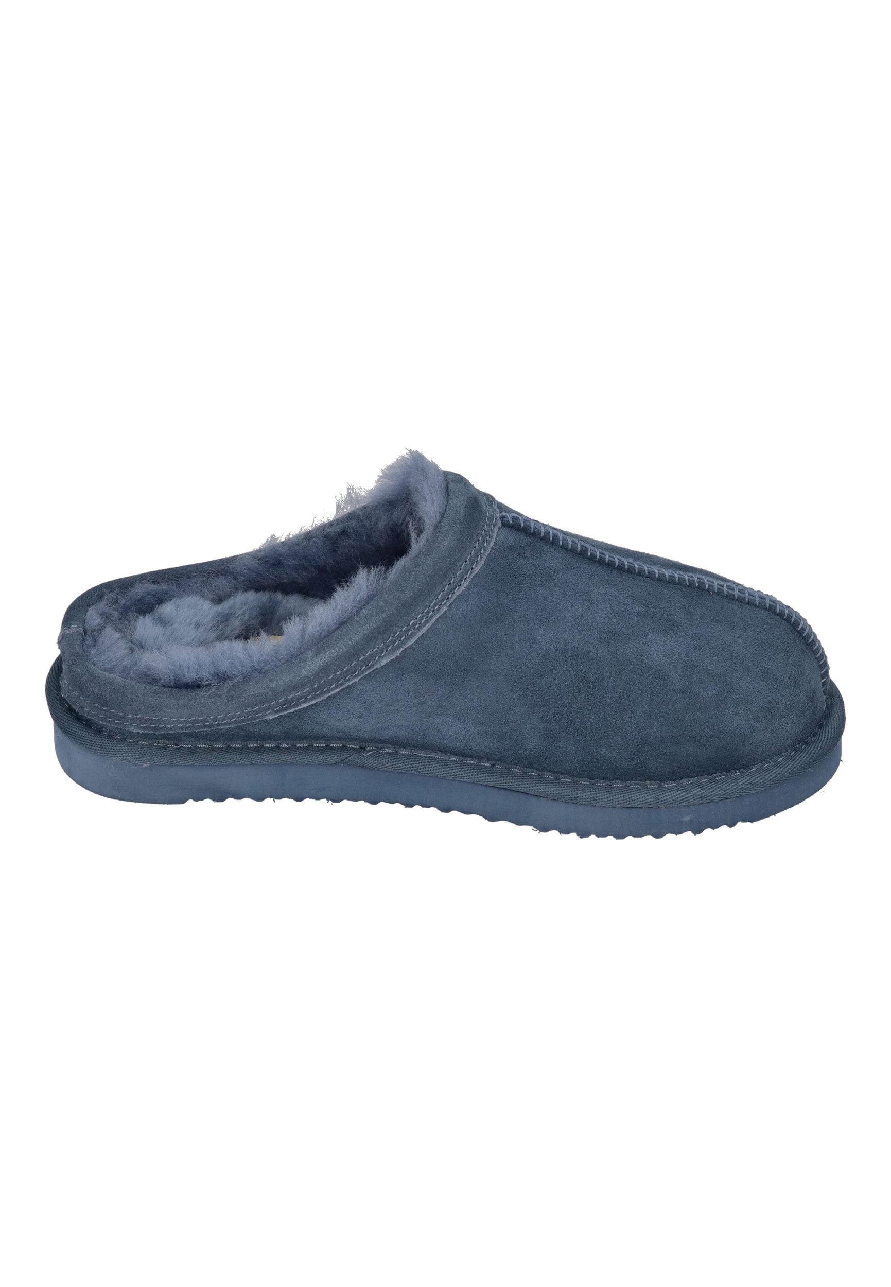ROHDE Damen Lammfell Hausschuhe - GENOVA 7090 blau
