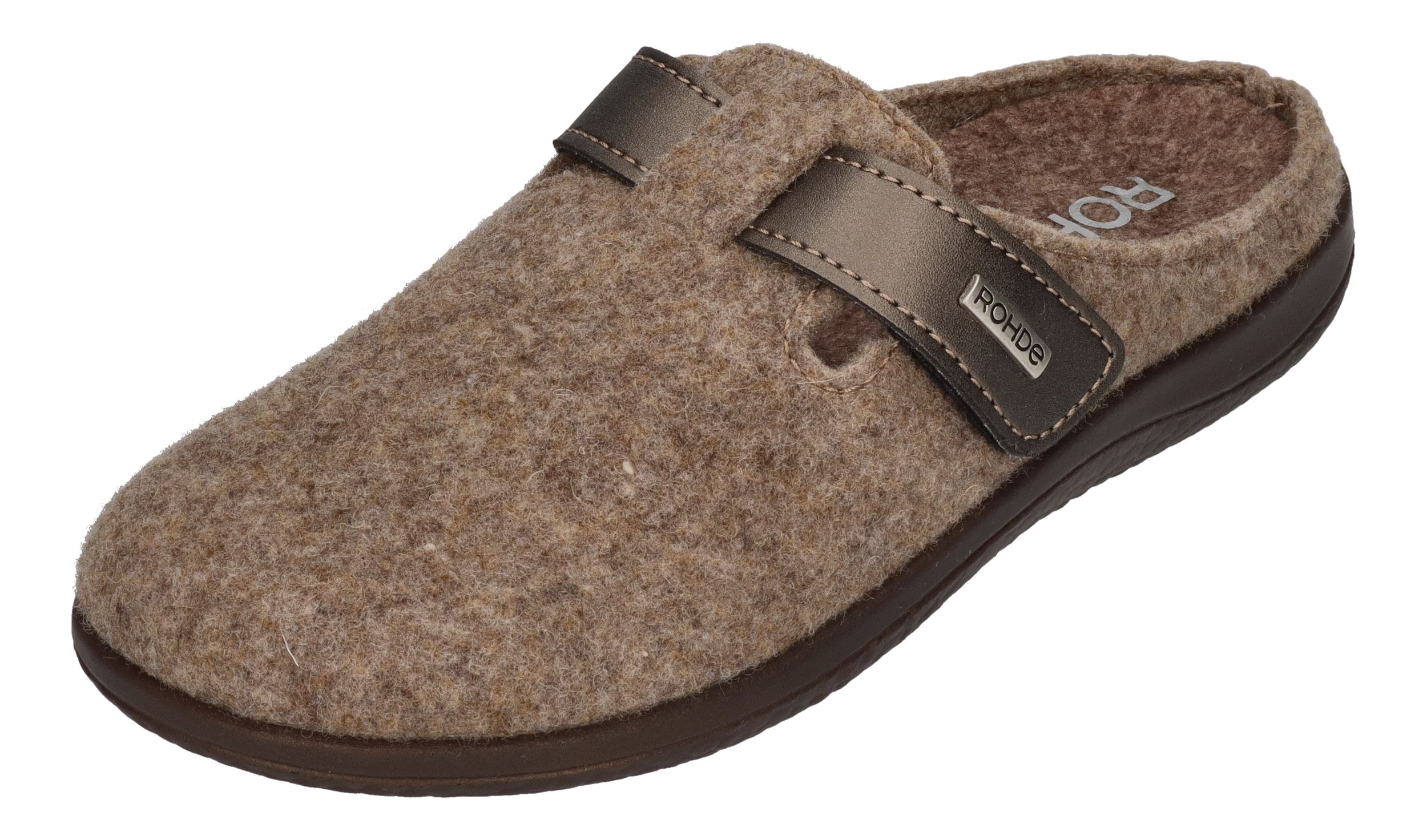 ROHDE Damenschuhe Hausschuhe - BARI 6549-17 leinen